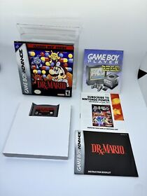 Dr. Mario Classic NES Series Nintendo Game Boy Advance GBA Complete in Box CIB