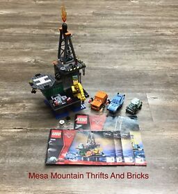 Lego Disney Cars 9486 Oil Rig Escape 100% Complete With Instructions Rare!