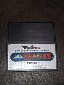 GCE 1983 Vectrex 3D Narrow Escape Cartridge Only, Very Rare. Collectors Item