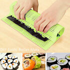 1PCS GREEN DIY Silicone Sushi Roller Mats Reusable Sushi Rice Roll Mold _-_
