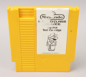 Ex. Rare 1990 Nintendo NES World Class Service Yellow Joystick Test Cartridge