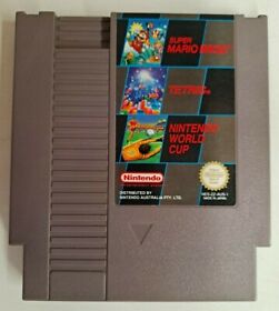 3 in 1 Super Mario Bros / Tetris / Nintendo World Cup NES Cartridge Only - PAL