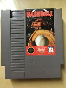 Foto de televisión auténtica probada de Tecmo de béisbol NES