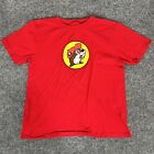 Buc-ees T Shirt Boys Youth Large Red Bucky The Beaver Bucees Short Sleeve Kids