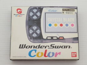AS IS-WonderSwan Color (Crystal Black) WSC-001 WonderSwan JP GAME. 9000020091812