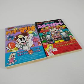 First Edition Dr Mario/Super Mario Kart KAZUKI MOTOYAMA Japan 1990 Famicom Book