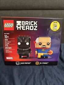 Lego SDCC 41493 Brickheadz Black Panther & Dr Strange