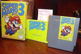 Super Mario Bros. 3 (NES, 1990): Cartridge, Manual, & Box - Free Shipping C. USA