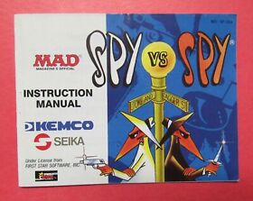 SPY VS SPY Instruction Manual - No Game NES Nintendo