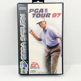 PGA Tour 97 + Manual - Sega Saturn - Tested & Working! Free Postage!