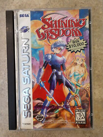 Shining Wisdom (Sega Saturn - 1996) Authentic Complete Disc Manual Foam- CD MINT