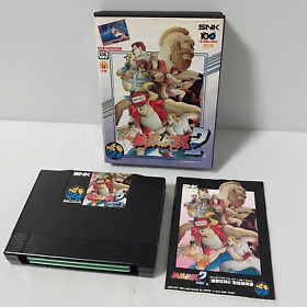 Fatal Fury 2 Neo Geo AES ORIGINAL with cartridge case Works fine Japanese game