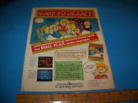 Video Game Ad  Vintage 1990 Kung-Fu Heroes  for Nintendo NES  by Culture Brain