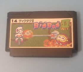1986 Namco Dig Dug II Nintendo Famicom FC NES Japan Import 