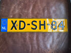 Vintage NETHERLANDS 🇳🇱( DUTCH ) Holland License Plate. Eurostars Tag #XD-SH-84
