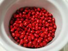 1500pcs ( 8mm x 5mm ) WOODEN Oval Barrel Rice Wood Beads - RED A36 themebeads