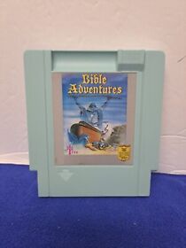 RARE Vtg 1991 NES Bible Adventures BLUE Nintendo Video Game Cartridge TESTED