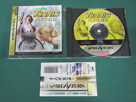 Sega Saturn -- Tennis Arena -- included spine card. *JAPAN GAME* SS. 20042