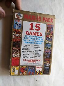 maxi-15 pack RARE boxed NES Nintendo Entertainment System M