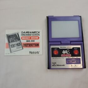 RARE VTG 1984 Mickey Mouse Panorama Nintendo Game And Watch - TESTED Works.