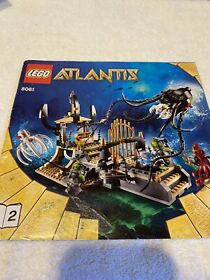 LEGO 8061 ATLANTIS  "Gateway of the Squid" MANUAL # 2 ONLY, NO BRICKS