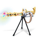 Mozlly Light Up Rotating Gun with Tripod, Flashing LEDs and Sounds - 23 Inches
