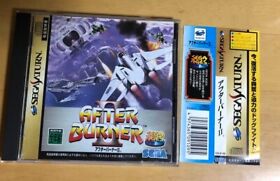 After Burner II  Sega Saturn 1996 used video Game from japan Free Shipping