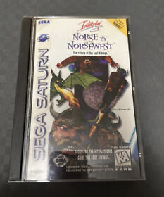 Norse by Norsewest The Return of The Lost Vikings (Sega Saturn 1997) w/ Reg Card