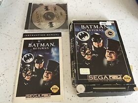 Batman Returns (Sega CD, 1993) Complete W/ Manual In Cardboard Box With Regis