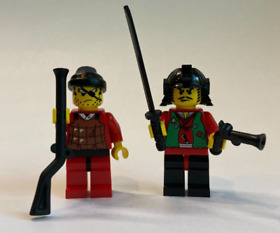 Lego Robber Minifigures Ninja Castle brown green 6033 6045 flintlock cas052