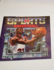 TV Sports Basketball manual Only Turbo Grafx 16 ( TG16 )