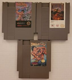 3x Lot NES Nintendo Entertainment System Game WIZARDS & WARRIORS / INFILTRATOR