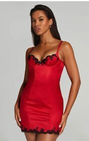 agent provocateur slip dress molly Red/black Size 4