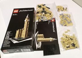 LEGO ARCHITECTURE: Big Ben (21013) Boxed 4 Factory Sealed Bags Mostly Complete