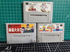 Lot of 3 FAMICOM Jananese Cartridge Games. Untested Good Condition. Read Descrip