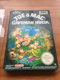Nintendo NES Game: Joe & Mac PAL-A CIB AUS MATTEL