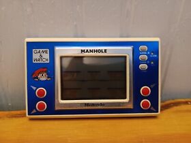 Vinttage 1983 Nintendo Game and Watch Manhole NH-103 Tested Working Blue