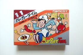 BurgerTime (Nintendo Famicom) Complete * EX+ Cond * Tested/Works * US Seller!