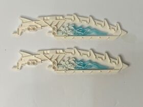 LEGO Bionicle Weapon Sword / Shield 19992 White w/Blue Flame Insert 70788