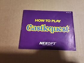 Castlequest NES Manual Nintendo Instruction Booklet