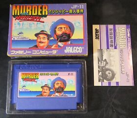 Nintendo Murder On The Mississippi 1986 Japan NES Famicom Game, Manual & Box CIB