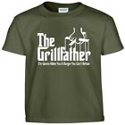 The GRILLFATHER  Funny Fathers Day BBQ Barbecue Grill Dad Grandpa Tee T Shirt