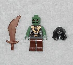 LEGO Castle - Troll Orc Warrior 2 w/ Helmet & Sword - Green - Part cas365 - 7038