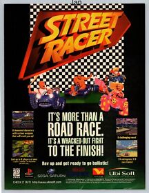 Street Racer Playstation PS1 Sega Saturn Game Promo 1997 Full Page Print Ad