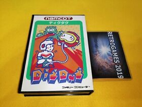 NAMCOT Dig Dug Plastic Box Edition  NINTENDO  FAMICOM / NES  FC REG CARD