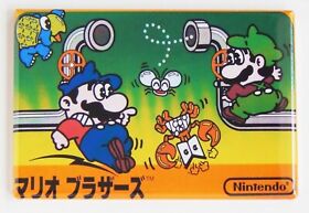 Mario Bros Famicom FRIDGE MAGNET video game box
