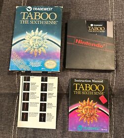 Taboo The Sixth Sense Nintendo NES ~ Complete In Box w Manual! ~ Fast Shipping!