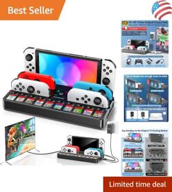 Switch TV Docking Station with Joycon Charger - 4K HDMI - All-in-One Organized