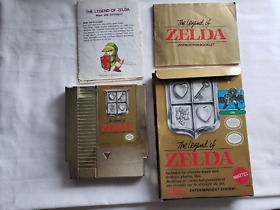 NES  The Legend of Zelda + Box (Good shape) + Manual ( Good shape)+ Map(Damaged)