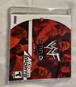 WWF Attitude (Sega Dreamcast, 1999) - Missing Back Cover - Disc Resurfaced